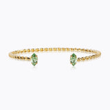 Caroline Svedbom - Petite Navette Bracelet Peridot Gold
